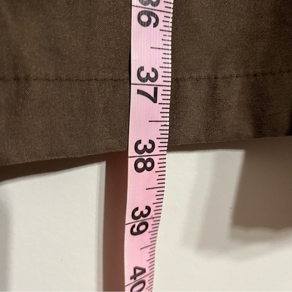 Women’s Vintage Jacqueline Ferrar Two Tone Tan Brown Long Jacket Size Medium - Picture 8 of 9